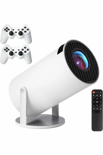 4K Wireless Çift Kollu Kumandalı Oyun Projeksiyonu Retro Video Oyunu