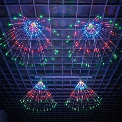 4’lü Açılır Led Işık Seti – 8 Farklı Işık Modlu, Kumandalı, Usb Kablolu Renkli Dekoratif Fiber Led Lamba Bx40