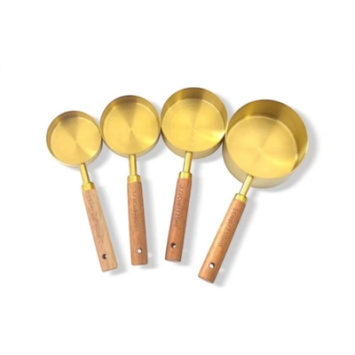 4lü Ahşap Saplı Ölçü Kaşığı