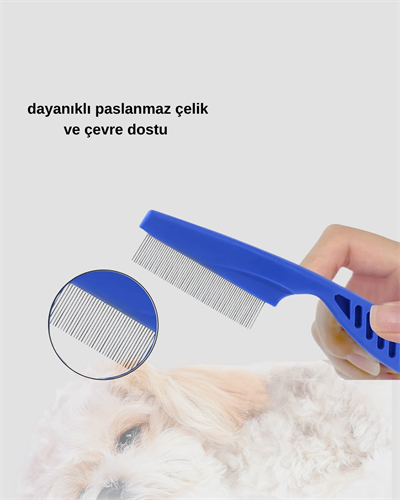 4’lü Kedi Köpek Tüy Temizleme Seti – Paslanmaz Çelik,Ergonomik ve Uzun Ömürlü