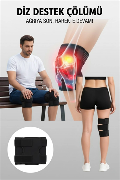 4’lü Ortopedik Medikal Set – 2’li El Bilek Ateli + 2’li Diz Korsesi, Ayarlanabilir ve Destekleyici