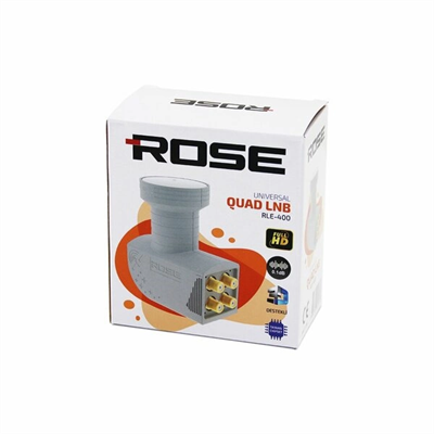 4lü Uydu Lnb Unıversal Quad Full Hd -  3d - 0.1db Rle-400 Bx40