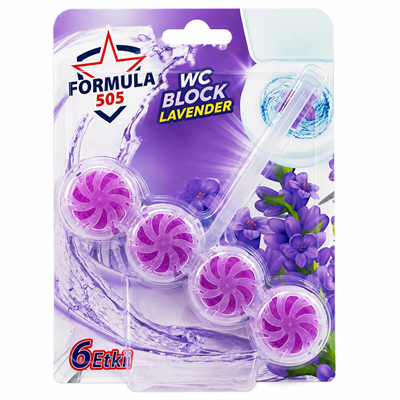 4lü WC Blok - Lavanta Kokulu - 2 Adet - 6 Etkili - 200 gr