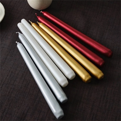 4pcs Candle Metalik Renkler Şamdan Mum 25cm Bx40