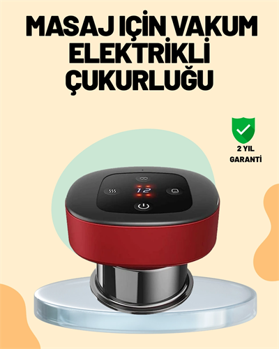 4’ü 1 Arada Elektrikli Çukurluk Masaj Seti Isı Masaj ve Kırmızı Işık