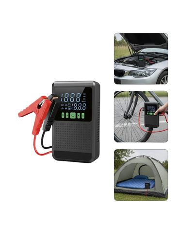 4’ü 1 Arada Jump Starter Hava Kompresörü Powerbank ve LED Fener Yeni Nesil
