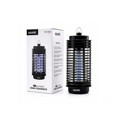 4w - Siyah Kokusuz Taşınabilir Led Mavi Işıklı Sinek Öldürücü S24 Pro Bx40