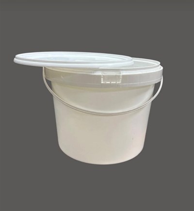 5 Adet 20 Lt Kapaklı Plastik Kova - Yoğurt, Boya ve Saklama İçin Dayanıklı Kova Seti (Outlet Teşhir Ürün)