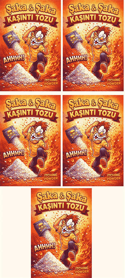 5 Adet Kaşıntı Tozu Şaka Kaşıntı Tozu Eğlence Şaka Amaçlı Toz