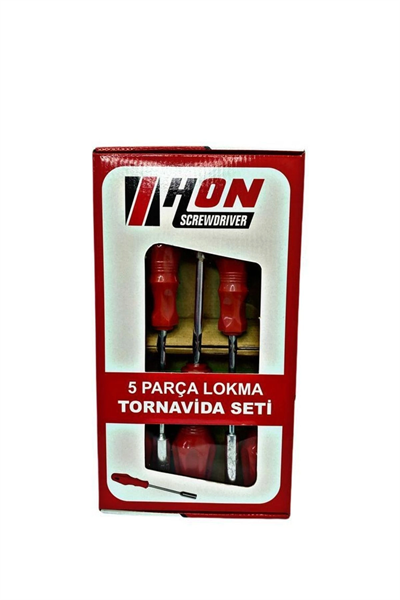 5 Adet Lokma Anahtar Tornavida 6/7/8/10/13/mm Metal Altıgen