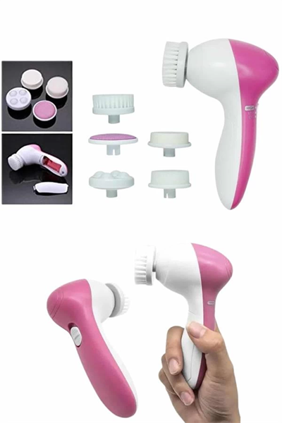 5 Başlıklı Titreşimli Cilt Temizleme Seti Canlandırıcı ve Onarıcı