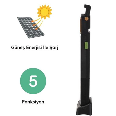 5 Fonksiyonlu Güneş Enerjisi İle Şarj Olabilen 48 Ledli Işıldak,aydınlatma Pr-3838 Bx40