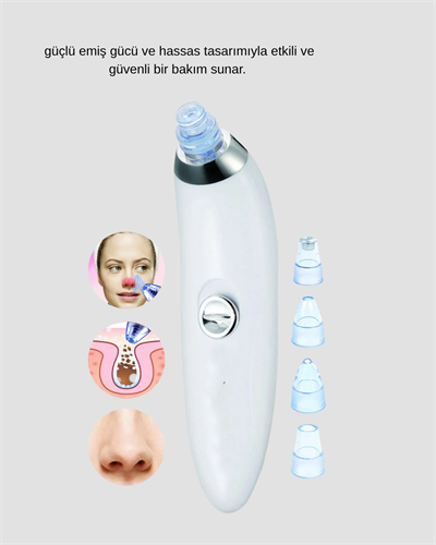 5 Kademeli Vakumlu Gözenek Temizleyici – Su Geçirmez ve Taşınabilir Siyah Nokta Cihazı