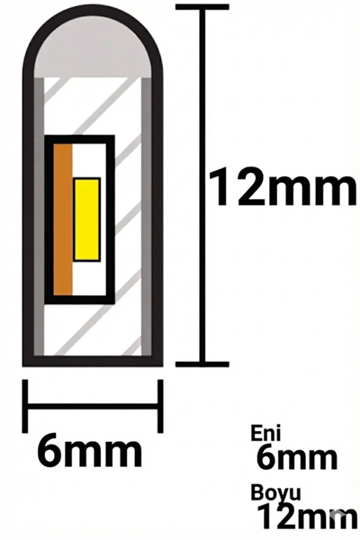 5 METRE Esnek Neon LED Şerit - 12V Dekoratif Ambiyans Aydınlatması TAK ÇALIŞTIR