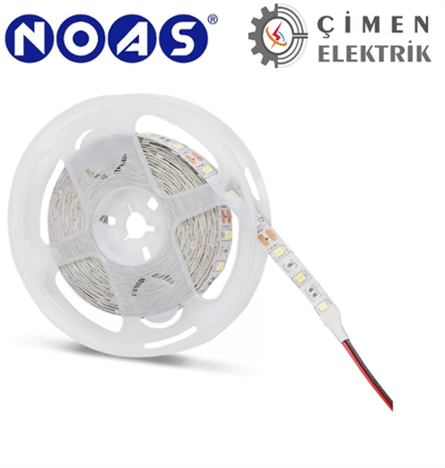 5 METRE NOAS YL40 4001 İç Mekan 3 Çip 12V Şerit Led 6400K Beyaz Işık