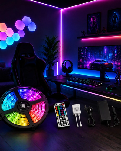5 Metre RGB LED Şerit Kumandalı 5050 Renk Değiştiren LED Strip