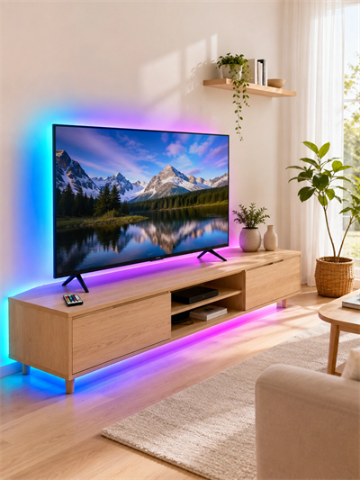 5 Metre RGB Şerit LED 2835 SMD 54 LED/M Uzaktan Kumandalı Dekoratif Aydınlatma
