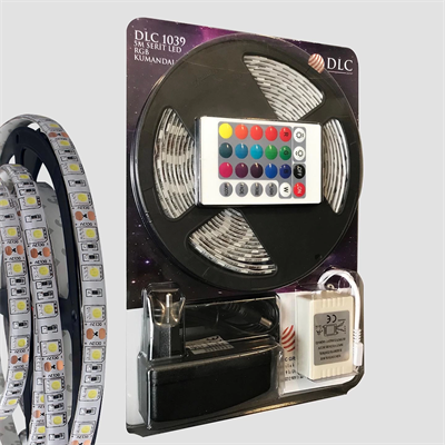 5 Metre Rgb Şerit Led Seti-iç ve Dış Mekan Silikonlu-tak Çalıştır