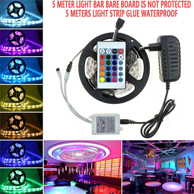 5 Metre Rgb Şerit Led Seti-iç Ve Dış Mekan Silikonlu-tak Çalıştır Bx40