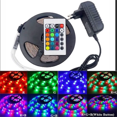 5 Metre Rgb Şerit Led Seti-iç ve Dış Mekan Silikonlu-tak Çalıştır