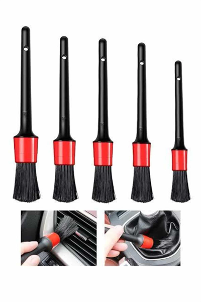 5 Parça Araç İçi Temizlik Fırçası Araç İçi-Dışı Temizleme Fırça Seti