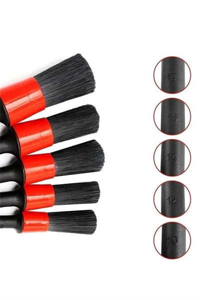 5 Parça Araç İçi Temizlik Fırçası Araç İçi-Dışı Temizleme Fırça Seti