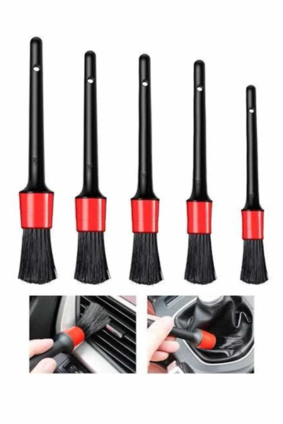5 Parça Araç İçi Temizlik Fırçası Araç İçi-Dışı Temizleme Fırça Seti