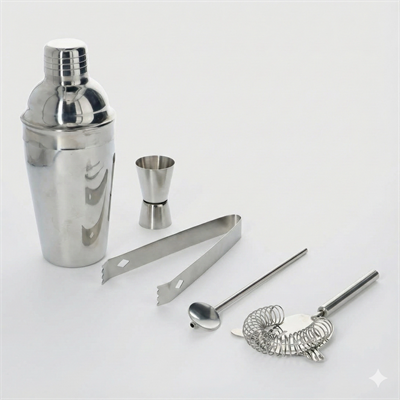 5 Parça Kokteyl Hazırlama Seti 550 Ml