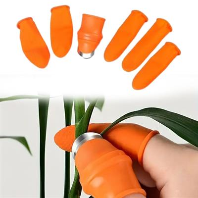 5 Parça Pratik Parmak Koruyucu 1 Parça Baş Parmak Bıçaklı Eldiven Sebze Meyve Soyucu Kesme Ayıklayıcı Silikon Set (3936)