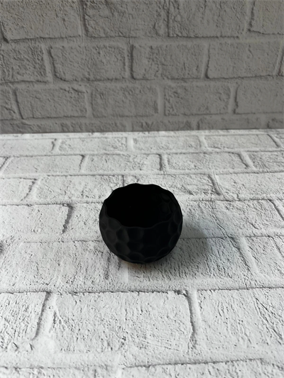 5 cm Küçük Siyah Saksı Minimal Tasarım Sukulent ve Kaktüs Saksısı