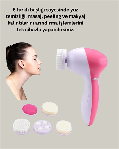 5 in 1 Elektrikli Yüz Temizleme ve Masaj Cihazı