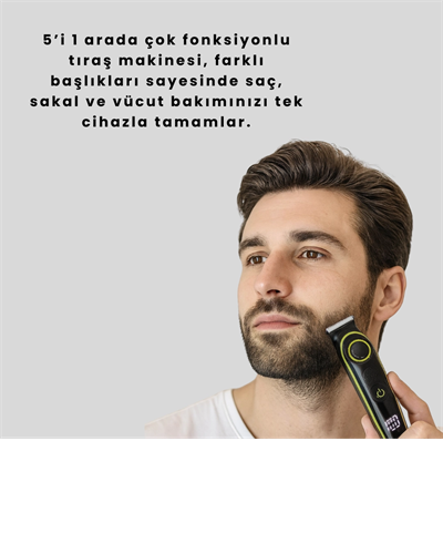 5-in-1 Saç ve Sakal Şekillendirici Erkek Bakım Seti