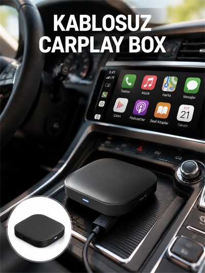 5.8GHz WiFi Destekli Kablosuz Android Auto Dönüştürücü Yeni Nesil