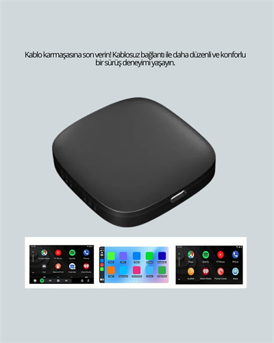 5.8GHz WiFi Destekli Kablosuz Android Auto Dönüştürücü Yeni Nesil