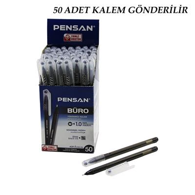 50 ADET PENSAN BÜRO SİYAH TÜKENMEZ KALEM M-MEDİUM - 1.0MM UÇ (3936)