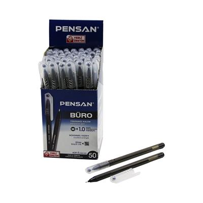 50 ADET PENSAN BÜRO SİYAH TÜKENMEZ KALEM M-MEDİUM - 1.0MM UÇ (3936)
