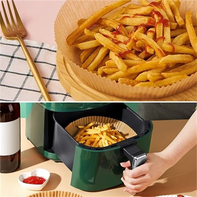 50 Adet Air Fryer Pişirme Kağıdı Tek Kullanımlık Hava Fritöz Yağ Geçirmez Yapışmaz Tabak Model Bx40