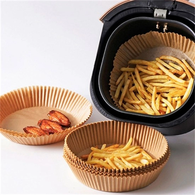 50 Adet Air Fryer Pişirme Kağıdı Tek Kullanımlık Hava Fritöz Yağ Geçirmez Yapışmaz Tabak Model Bx40