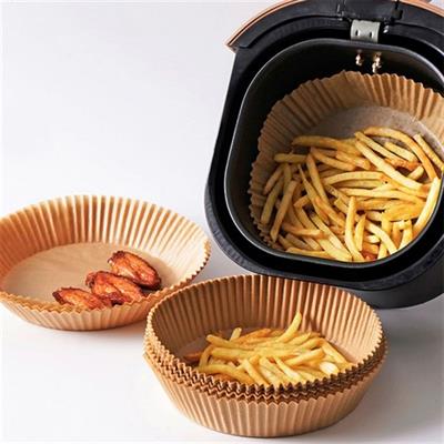 50 Adet Air Fryer Pişirme Kağıdı Tek Kullanımlık Hava Fritöz Yağ Geçirmez Yapışmaz Tabak Model (3936)