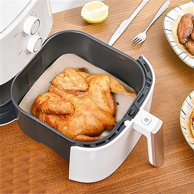 50 Adet Air Fryer Pişirme Kağıdı Tek Kullanımlık Hava Fritöz Yapışmaz Yağlı Kağıt Delikli Model Bx40