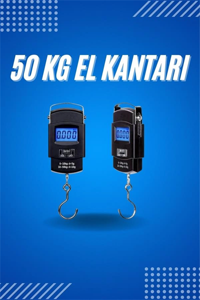 50 Kg Dijital El Terazisi Cep Tartısı El Kantarı Terazi