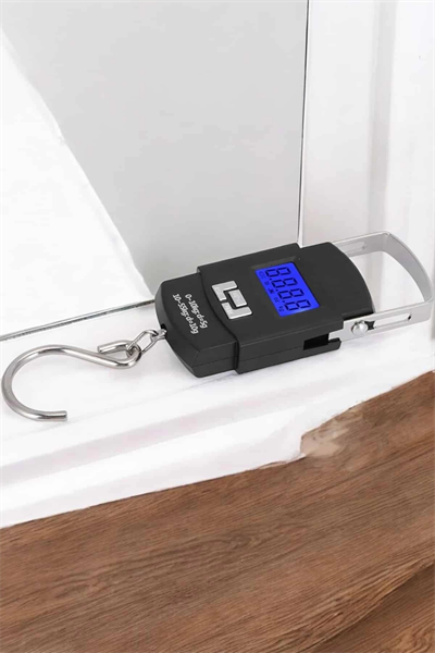 50 Kg El Kantarı Ağırlık Ölçer Dijital Ekranlı Kancalı Portatif