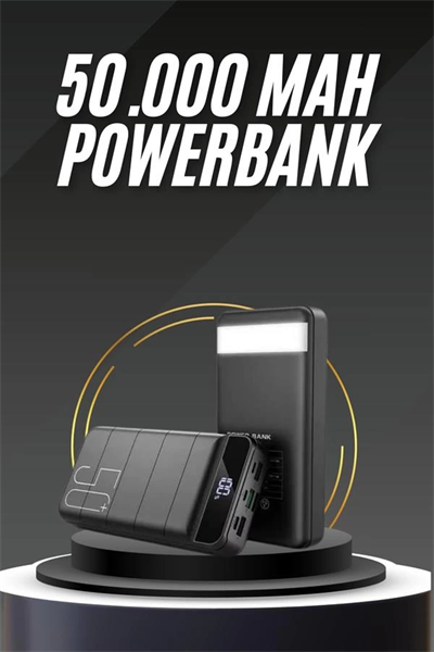 50.000 Mah Led Dijital Göstergeli USB Çıkışı Powerbank