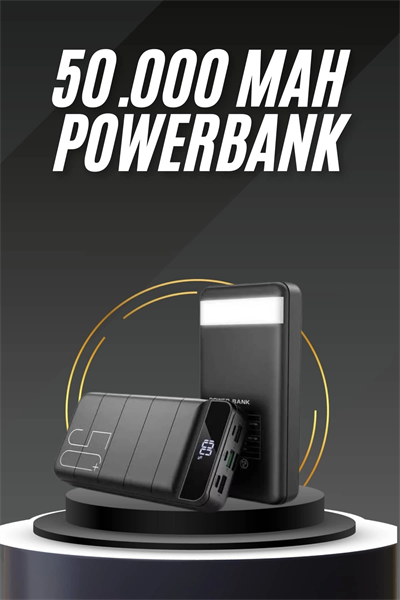 50.000 Mah Led Dijital Göstergeli USB Çıkışı Powerbank