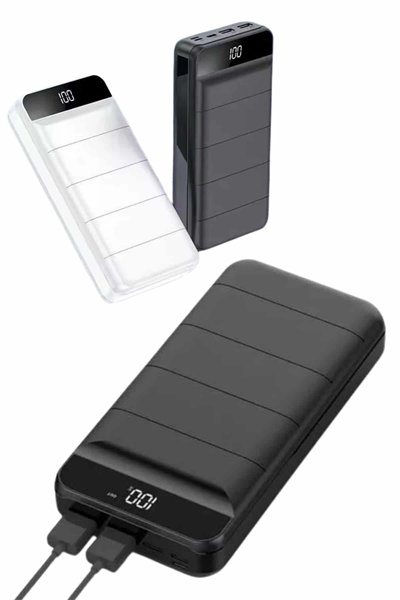 50.000 Mah Powerbank Turbo Hızlı Led Göstergeli Android İOS Uyumlu Taşınabilir Askılı