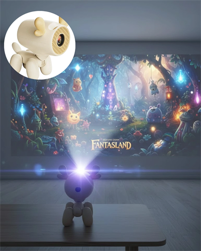 500 ANSI Lümen Parlaklıkta Akıllı Mini Projeksiyon Cihazı