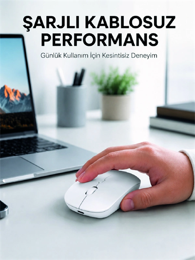 5000 DPI Bluetooth Kablosuz Mouse Hafif Ergonomik Sessiz Wireless Fare