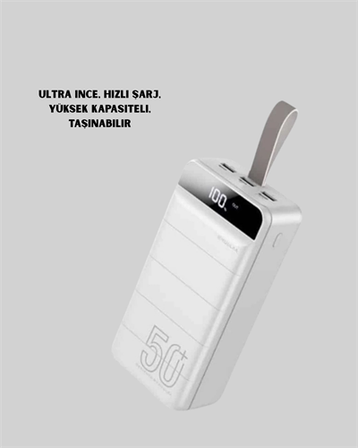 50000mAh LED Göstergeli Taşınabilir Şarj Cihazı