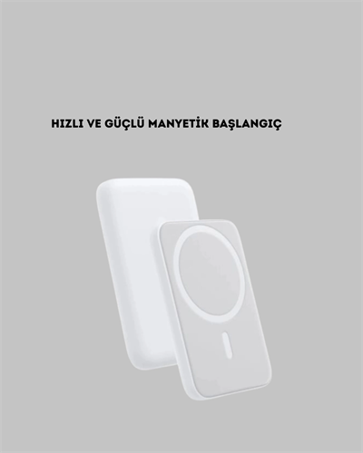 5000mAh Manyetik Powerbank – iPhone Serisi İçin Taşınabilir Kablosuz Şarj Cihazı