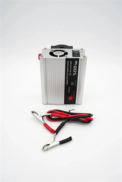 500W 12V DC 220V AC İnverter USB Çıkışlı Fanlı Akü Güç Dönüştürücü Araç Kullanımı